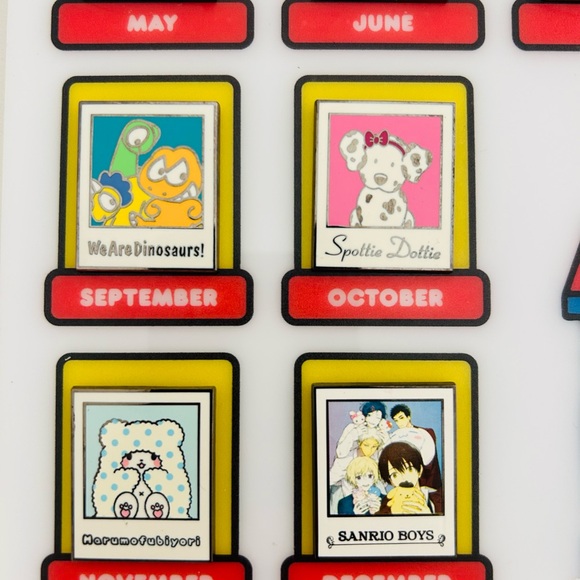 Sanrio Friend of the Month Pin Collection 2018 On  Acrylic Store Display Board - Picture 5 of 11